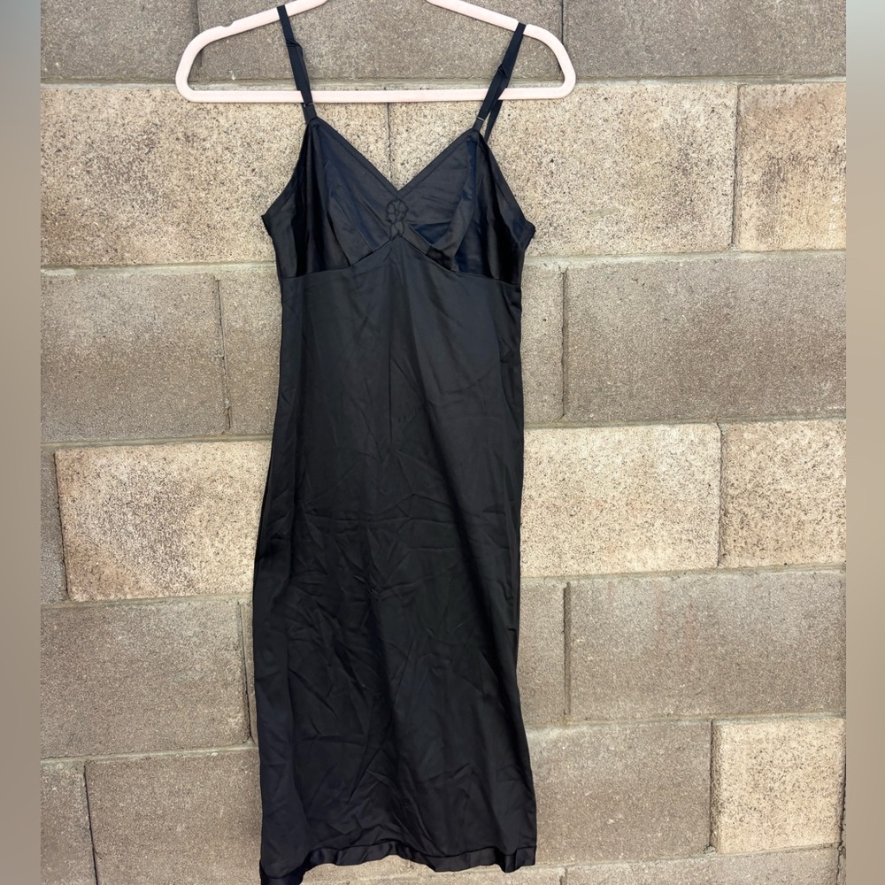 Black Vanity Fair vintage slip dress